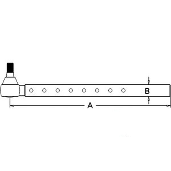 Aftermarket Tie Rod Fits Ford/Fits New Holland/Fits Massey Ferguson TW10 TW20 20 D8NN3280DA - main